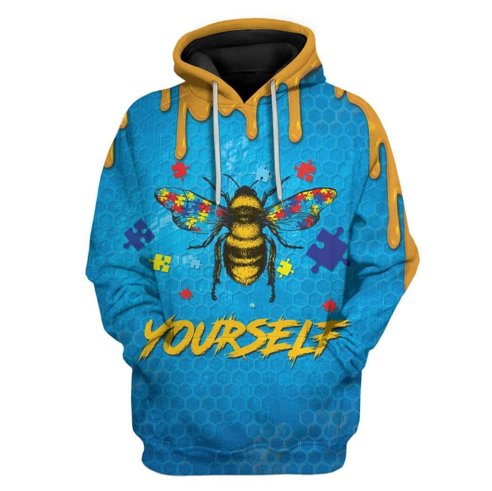 Autism Awareness Bee Yourself Cosplay Costume Hoodie Apparel