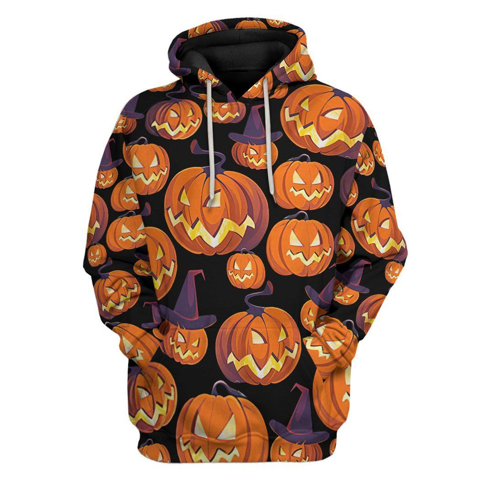 Angry Pumpkin Halloween Cosplay Costume Hoodie Apparel