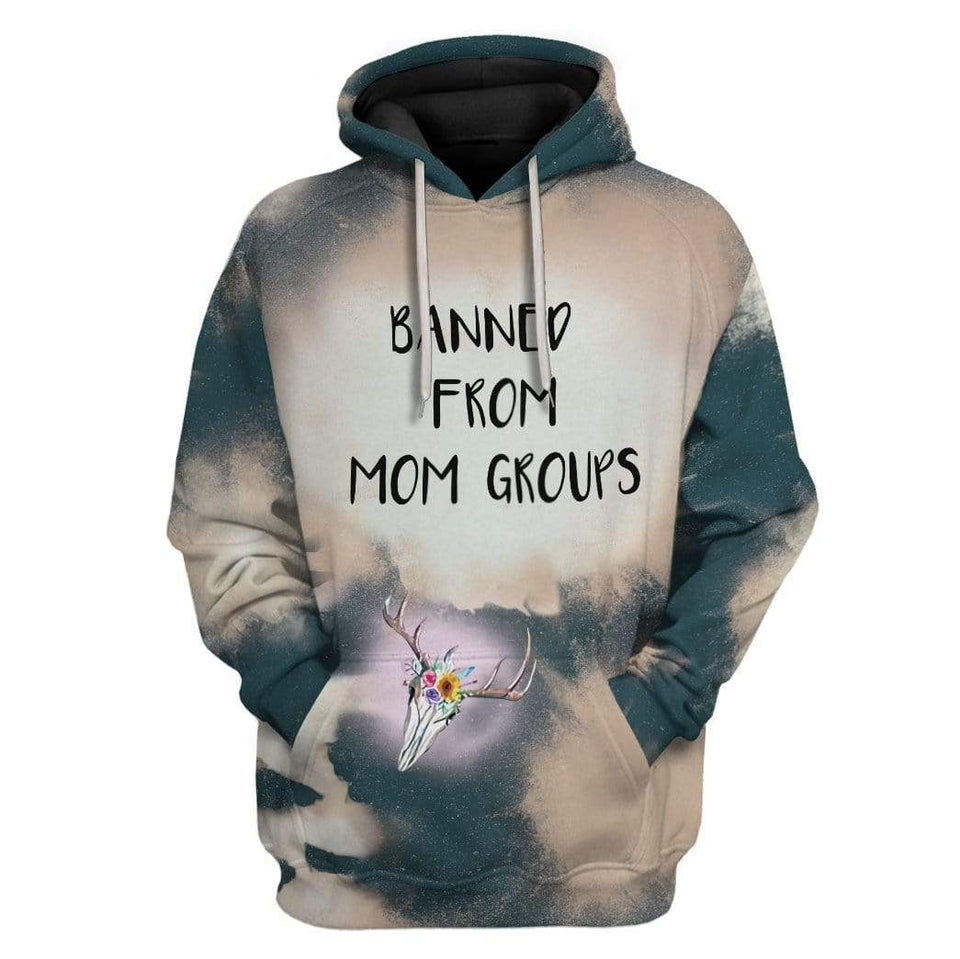 Banned From Mom Groups Cosplay Costume Hoodie Apparel