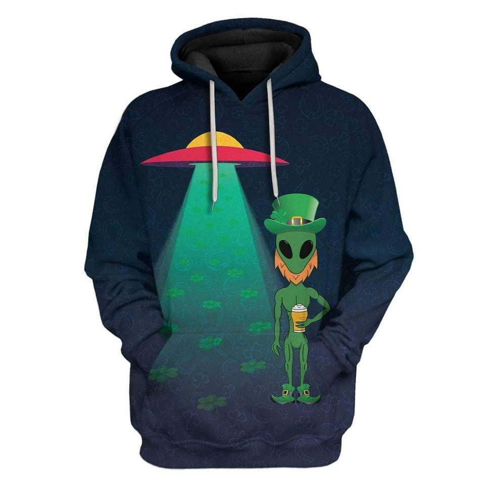 Alien St Patrick's Day cosplay Costume Hoodie Apparel