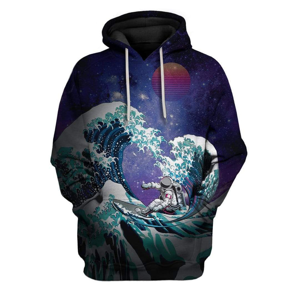 Astronaut Surfing Off Wave cosplay Costume Hoodie Apparel