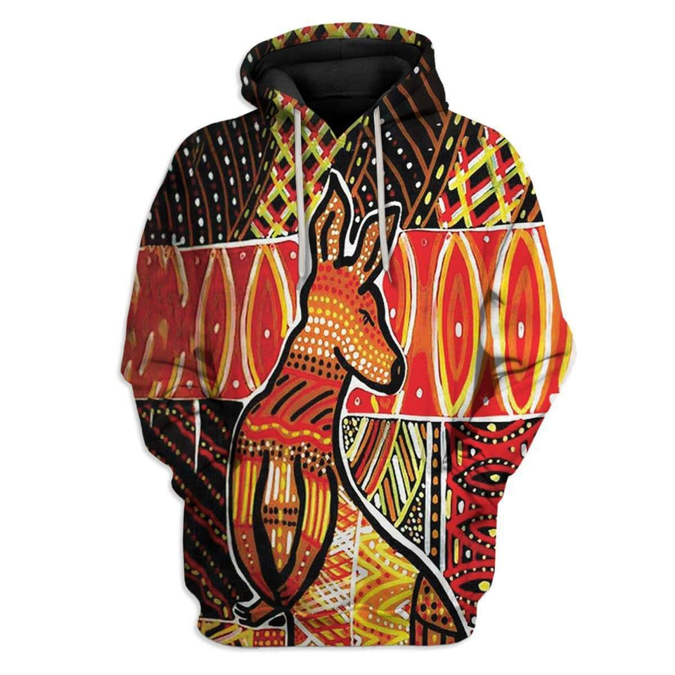 Aboriginal Kangaroo cosplay Costume Hoodie Apparel