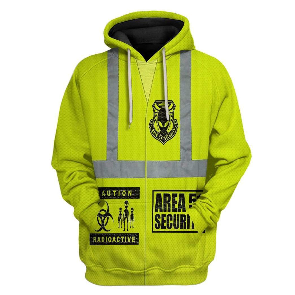 Area 51 Alien UFO Cosplay Costume Hoodie Apparel