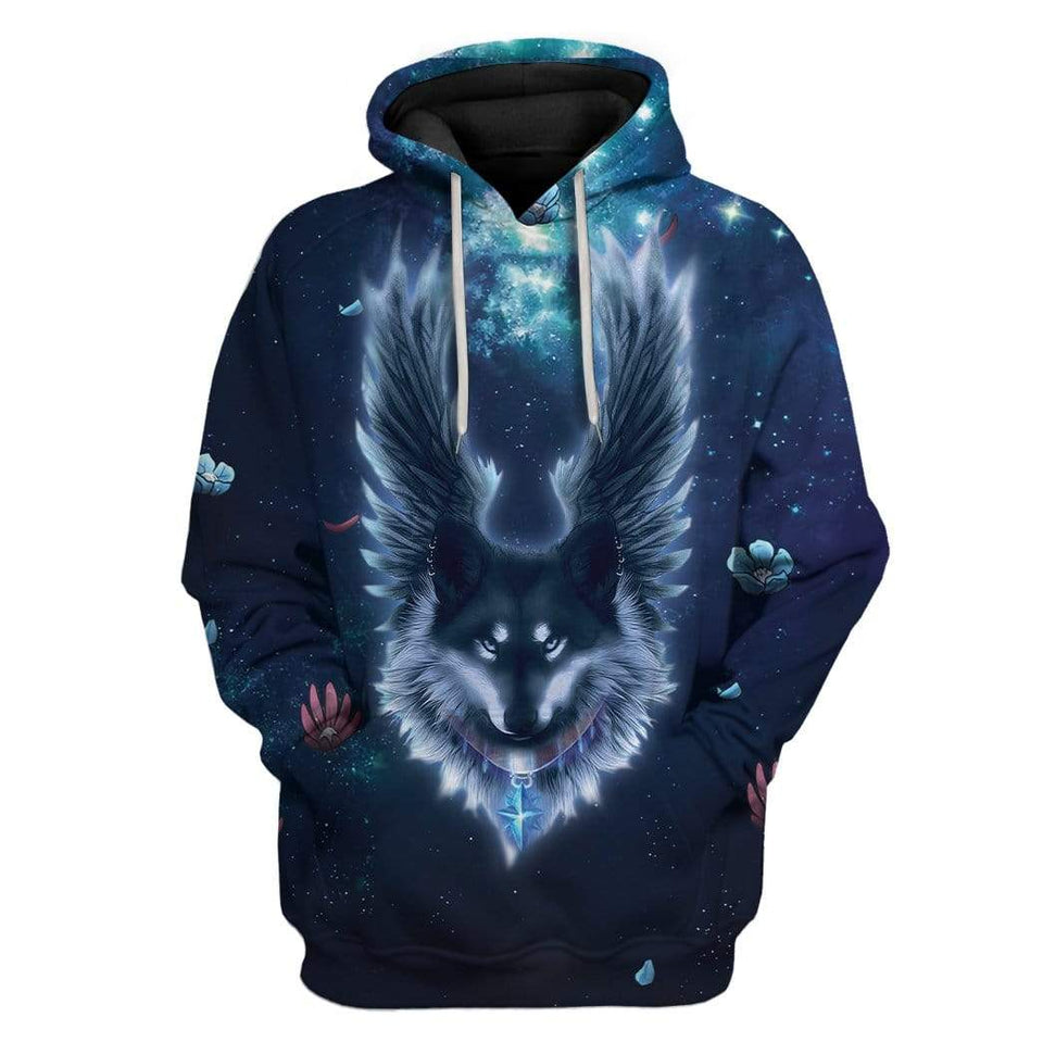 Angel Wolf In Night cosplay Costume Hoodie Apparel