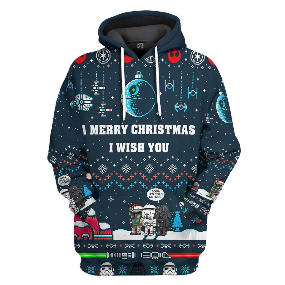 A Merry Christmas I Wish You Cosplay Costume Hoodie Apparel