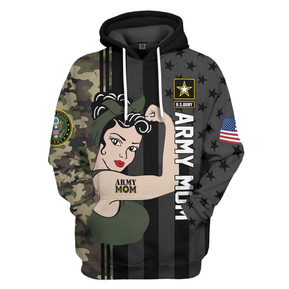 Army Mom Mothers Day Cosplay Costume Hoodie Apparel