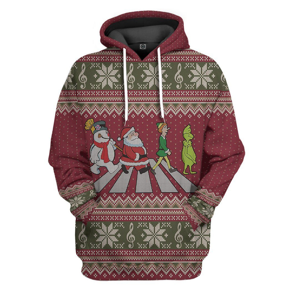 Abbey Road Santa Claus Cosplay Costume Hoodie Apparel