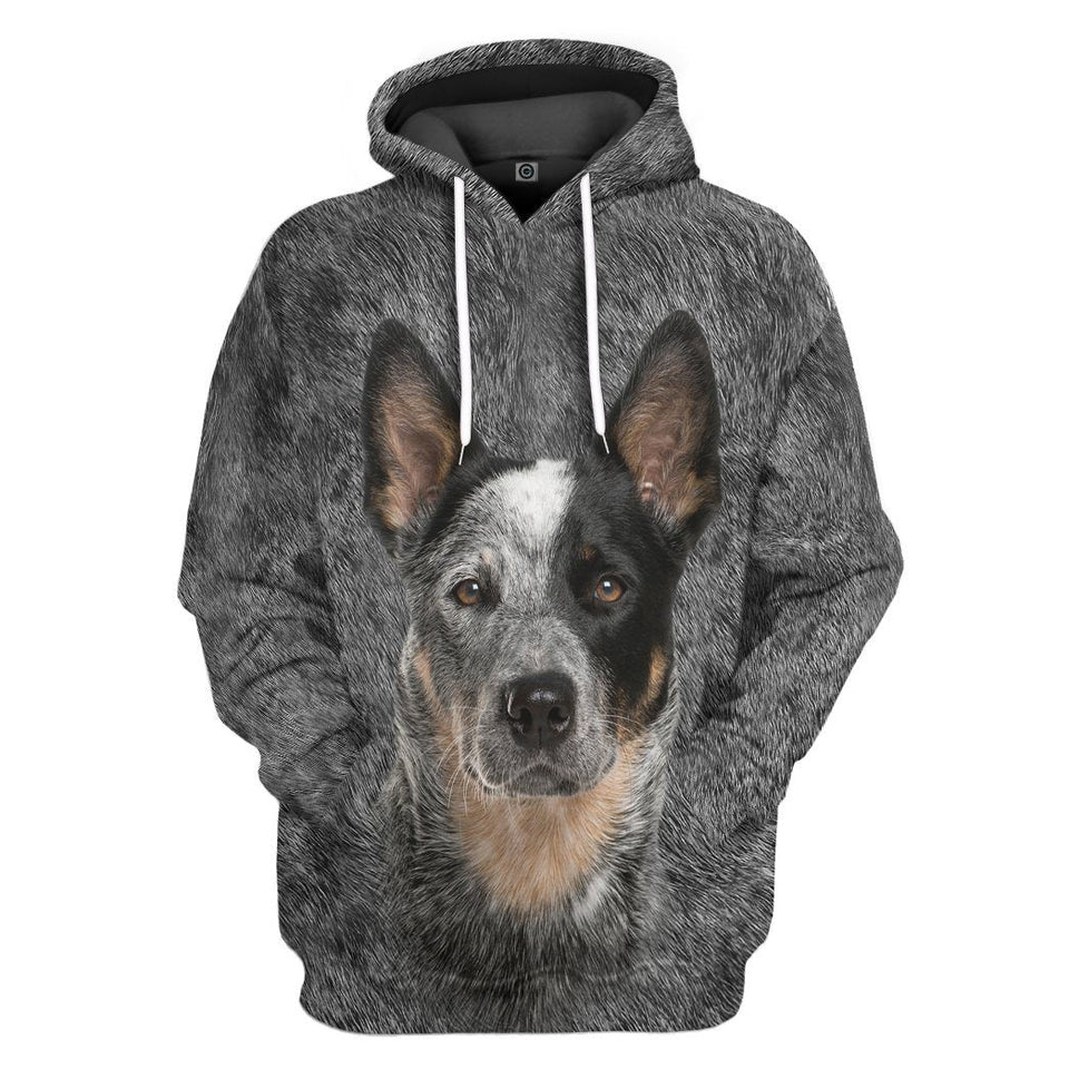 Australian Cattle Dog Front And Back Cosplay Costume Hoodie Apparel