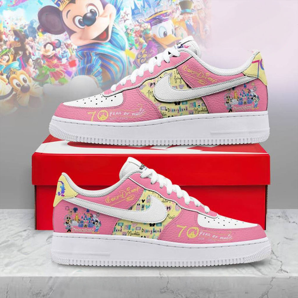 Disneyland 70 Year Of Magic Limited Edition Air Force 1 Shoes Unique Gift For Daughter