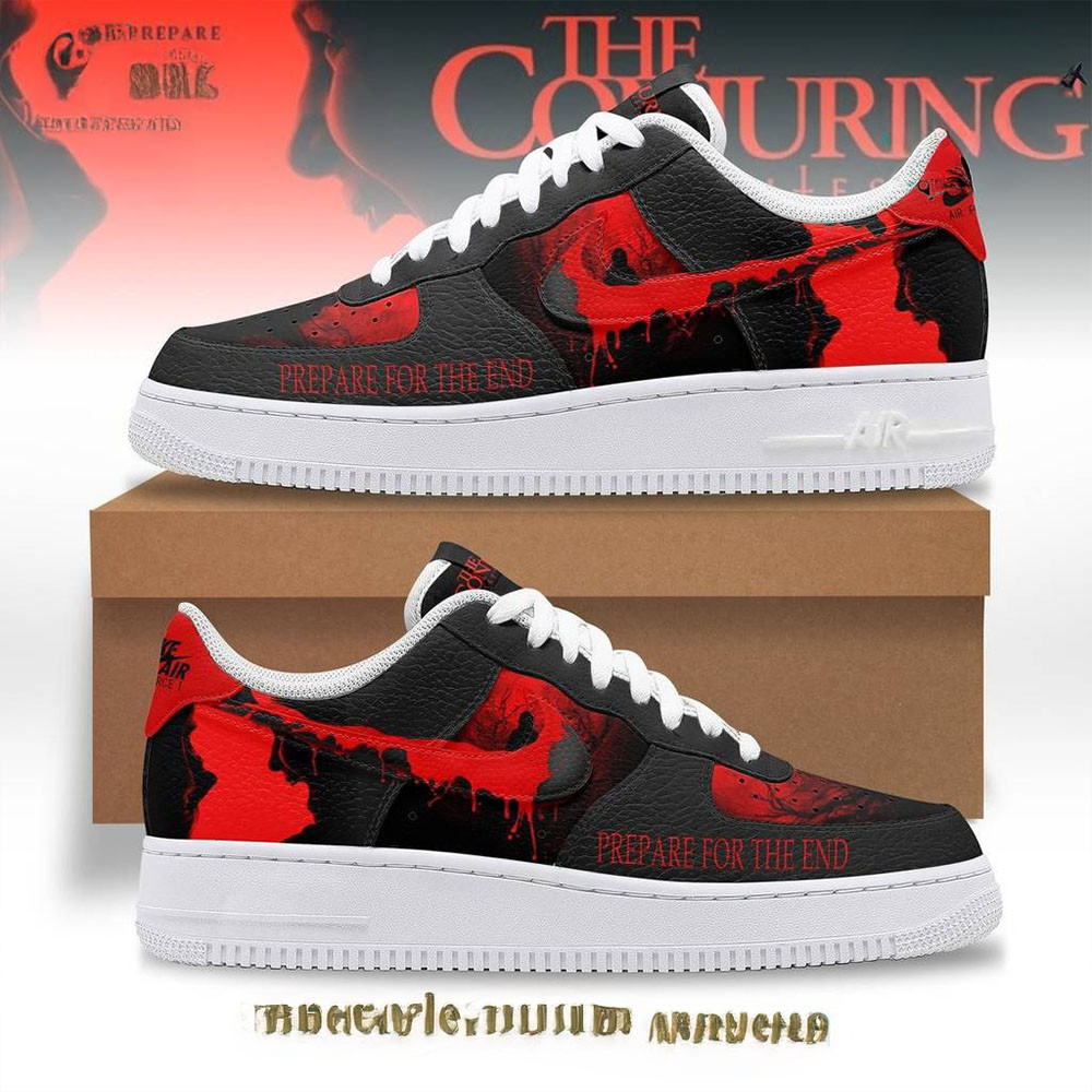 The Conjuring Prepare For The End Special Air Force 1 Sneaker Best Movie Merch For Film Lovers