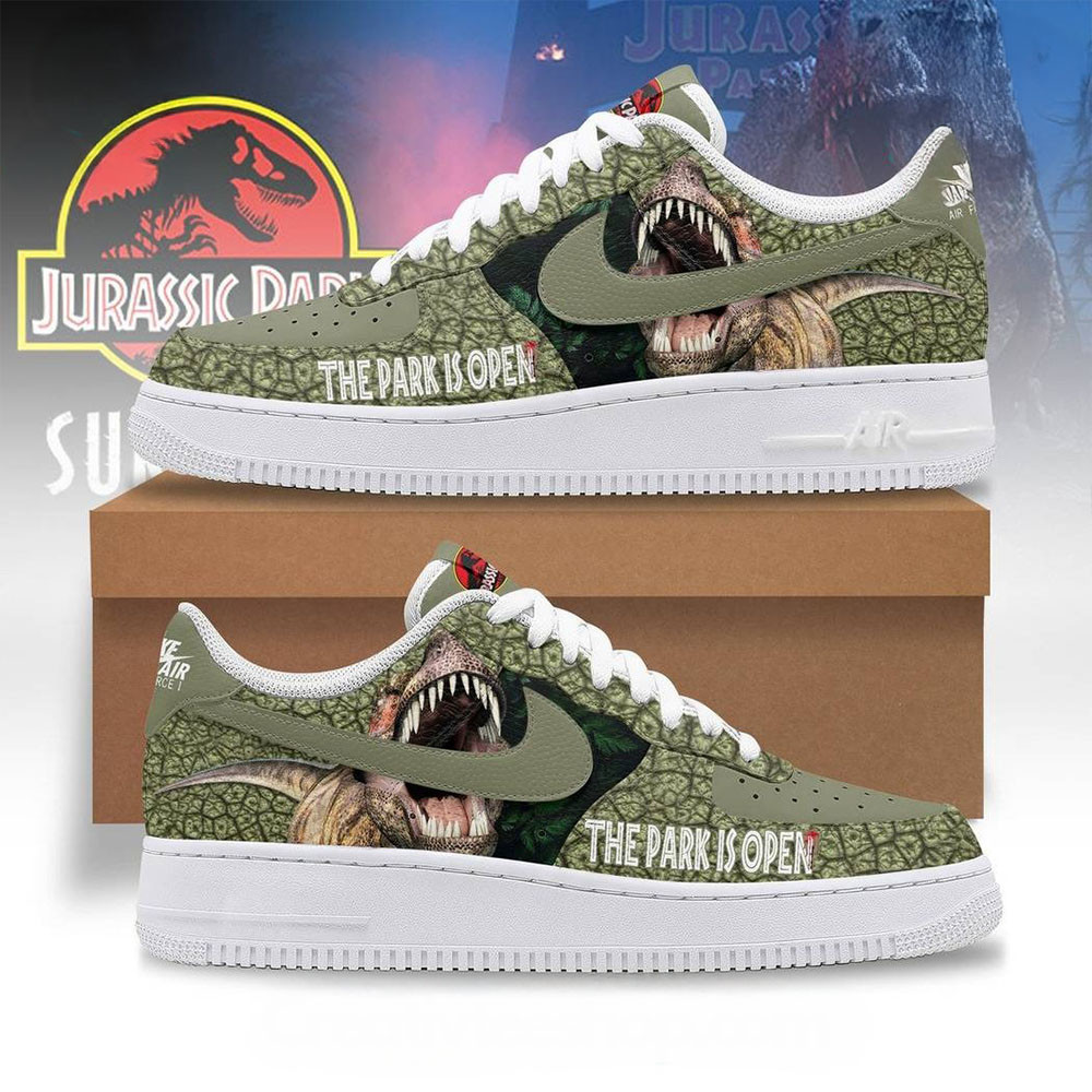 Jurassic Park Is Open Special Air Force 1 Sneaker Best Gift For Son