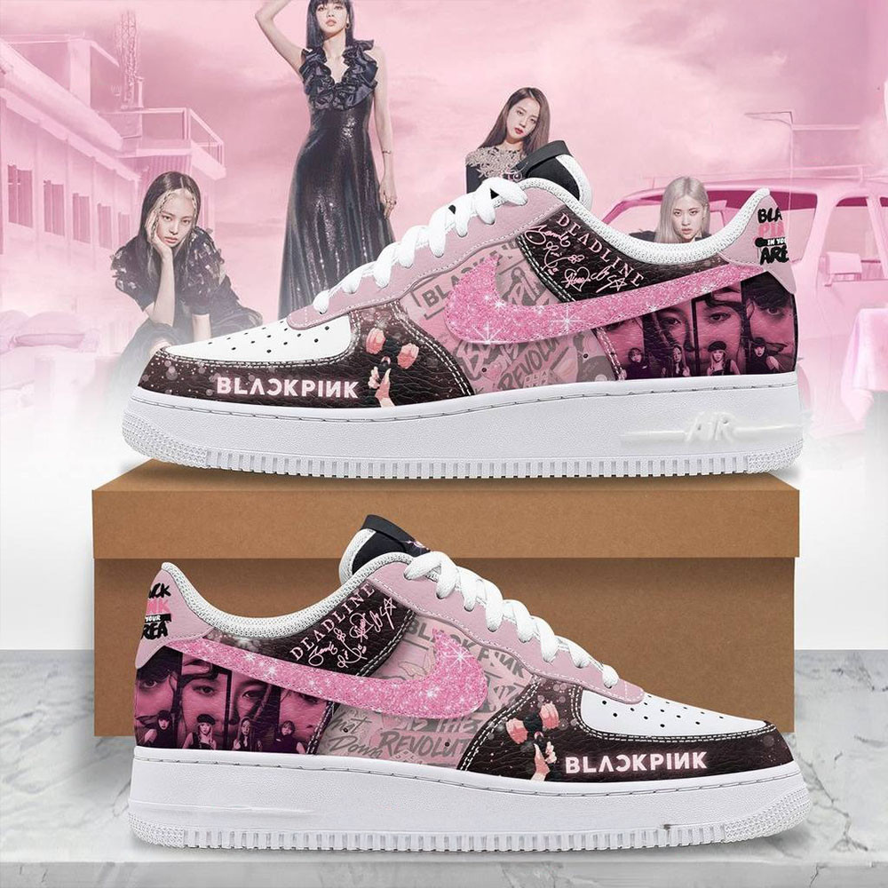 Blackpink 2025 World Tour Special Air Force 1 Sneaker Best Gift For Blinks