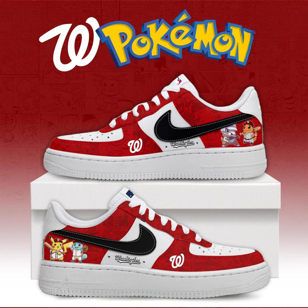 Washington Nationals X Pokemon Go Special Edition Air Force 1 Baseball Team Gift Ideas