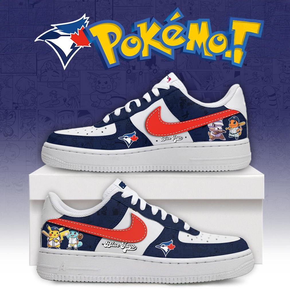 Toronto Blue Jays X Pokemon Go Special Edition Air Force 1 Cool Baseball Gifts
