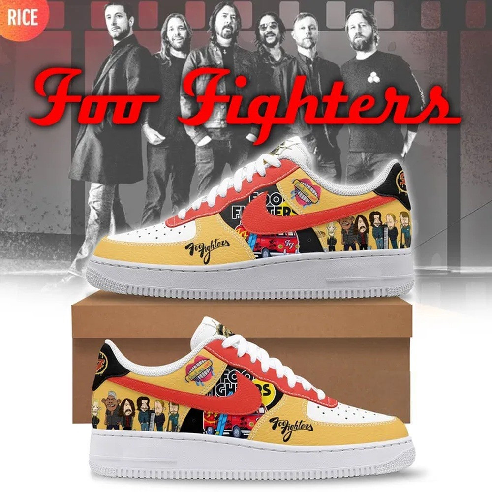 Foo Fighters Music Air Force 1 Shoes Sneaker Music Related Gifts For Guys