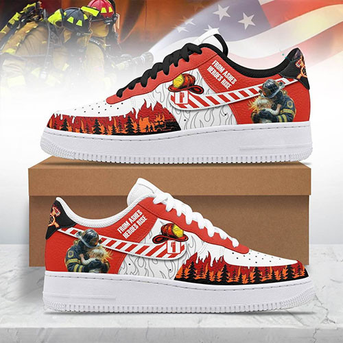 Fire Fighter From Ashes Heroes Rise Air Force 1 Sneaker Gifts