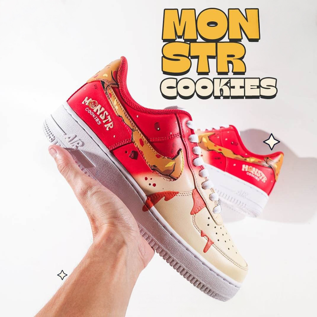 Monstr Cookies Special Air Force 1 Shoes Gifts For Boyfriend