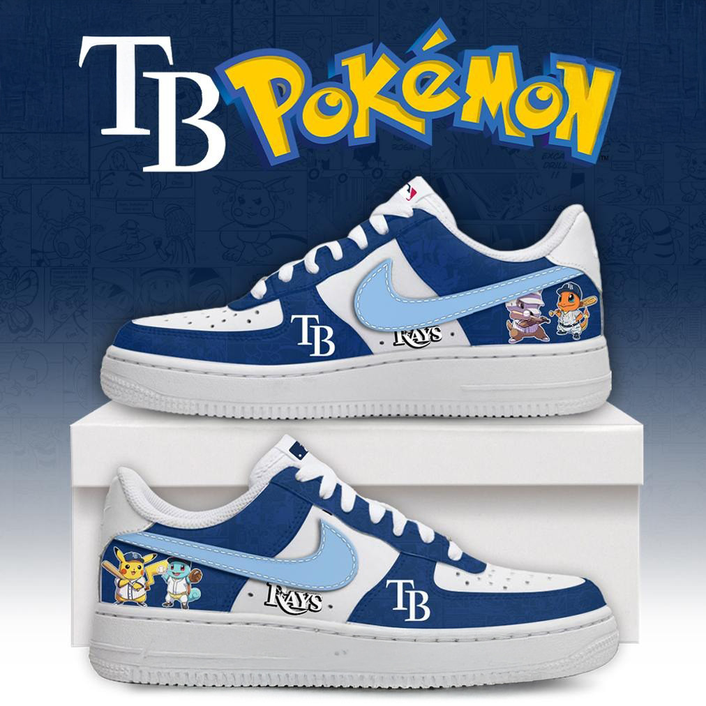 Tampa Bay Rays X Pokemon Go Special Edition Air Force 1 Baseball Lover Gift Ideas