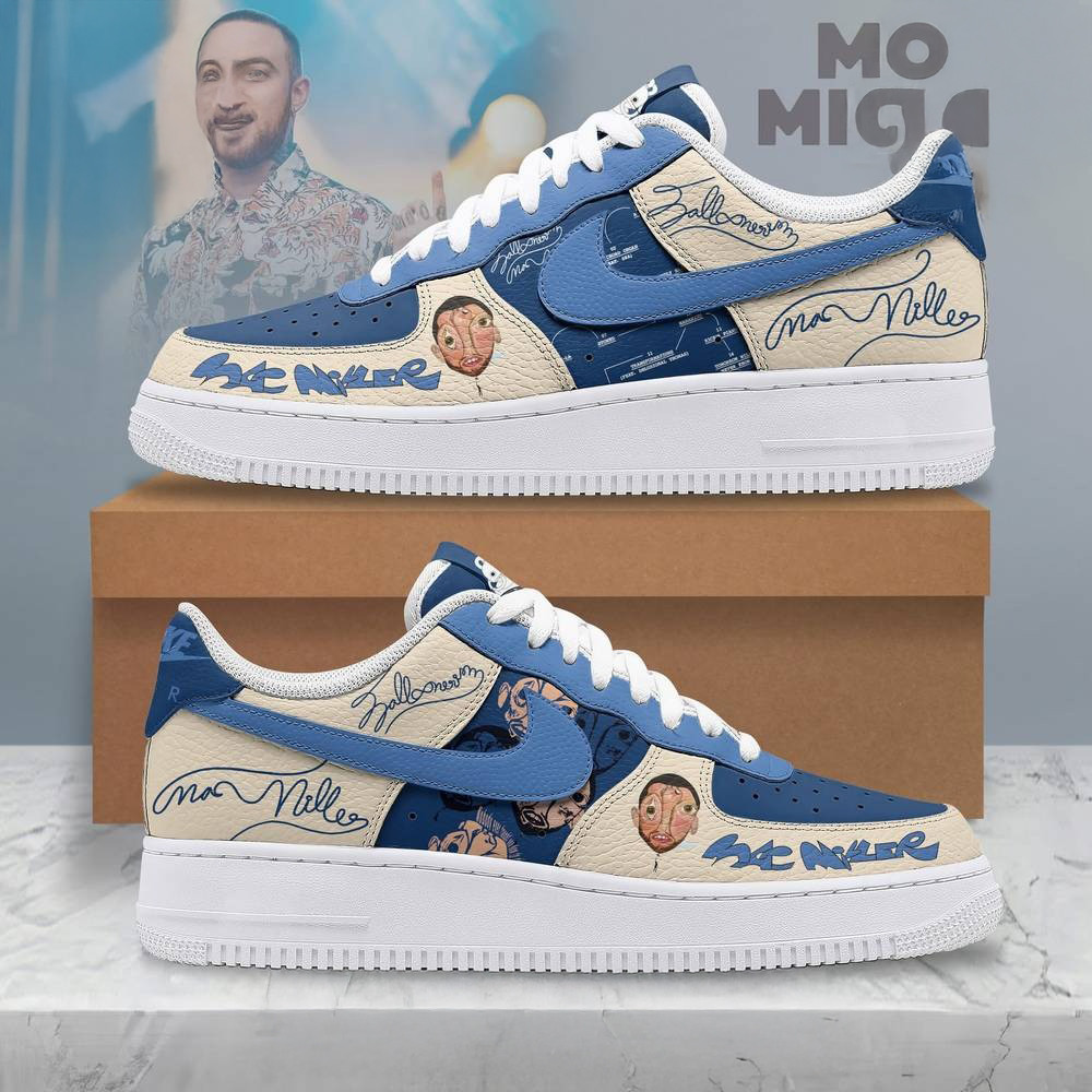 Mac Miller X Nike Limited Edition Air Force 1 Shoes Gifts For Music Lovers