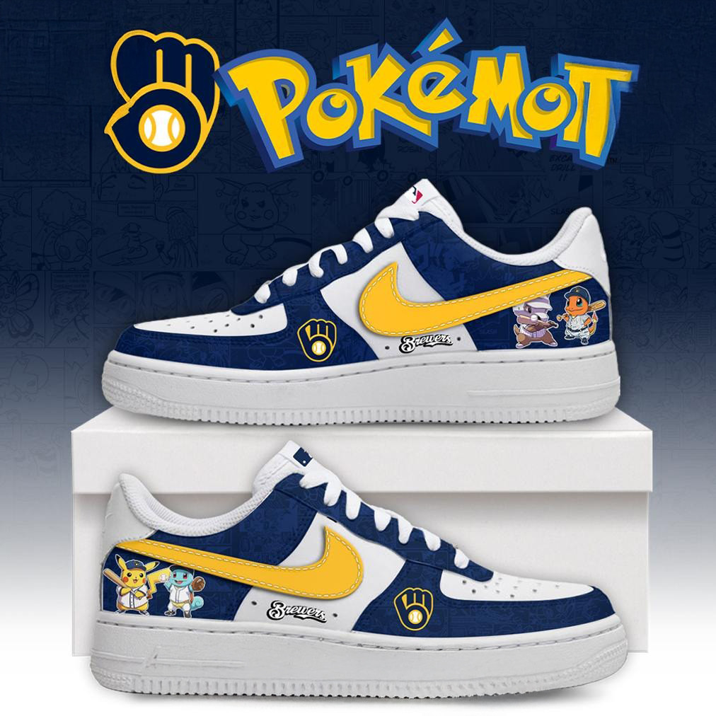 Milwaukee Brewers X Pokemon Go Special Edition Air Force 1 Presents For Baseball Fans