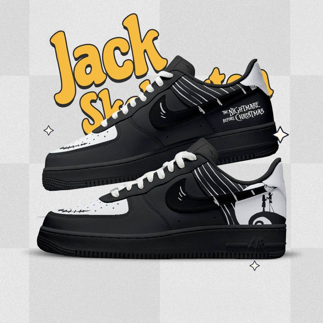Jack Skellington The Nightmare Before Christmas Special Air Force 1 Movie Fans Gift
