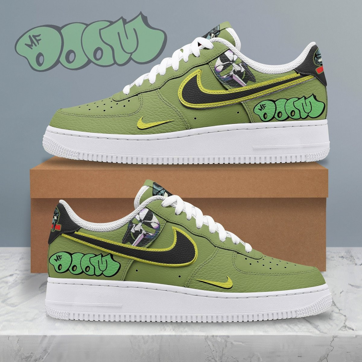 Mf Doom The Illest Villain Nike Air Force 1 Gifts For Boyfriend