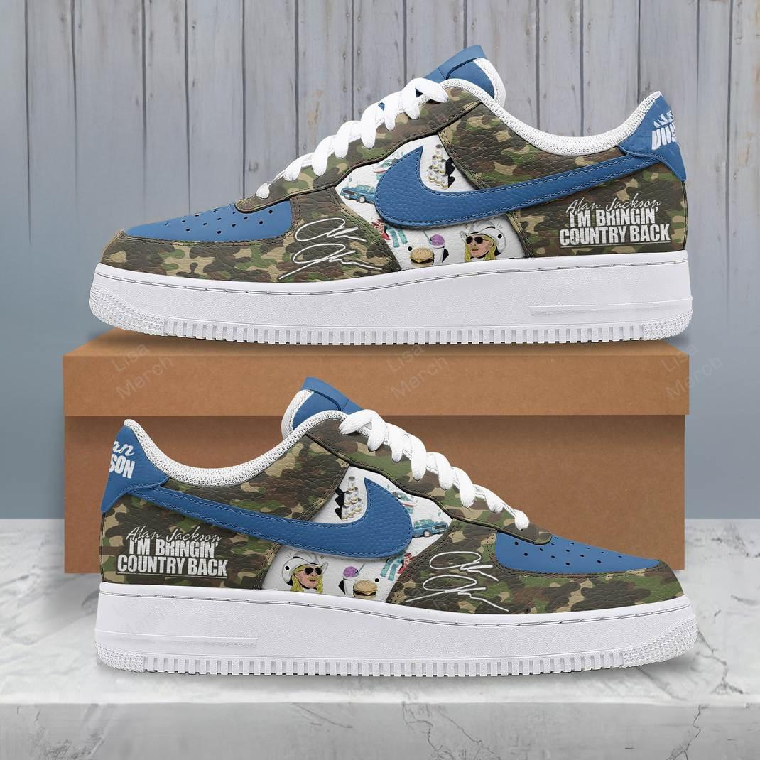 Alan Jackson I'M Bringin Country Back Special Camo Air Force 1 Music Fans Gifts