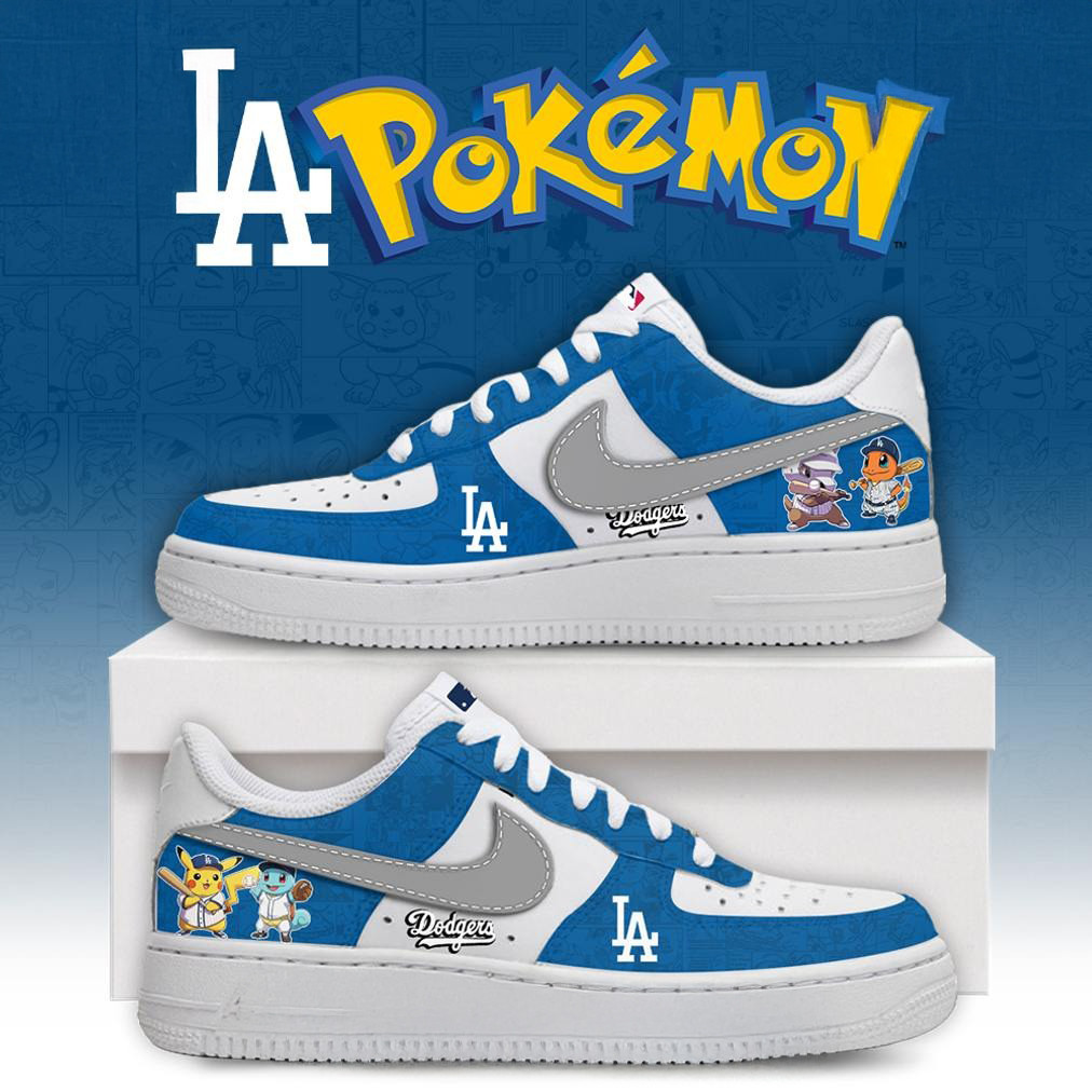 Los Angeles Dodgers X Pokemon Go Special Edition Air Force 1 Baseball Lover Gift Ideas