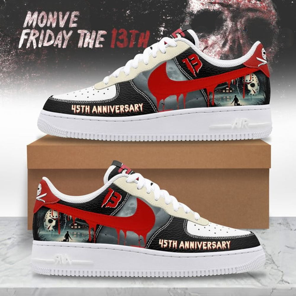 45Th Year Anniversary Friday The 13Th Nike Air Force 1 For Men Women