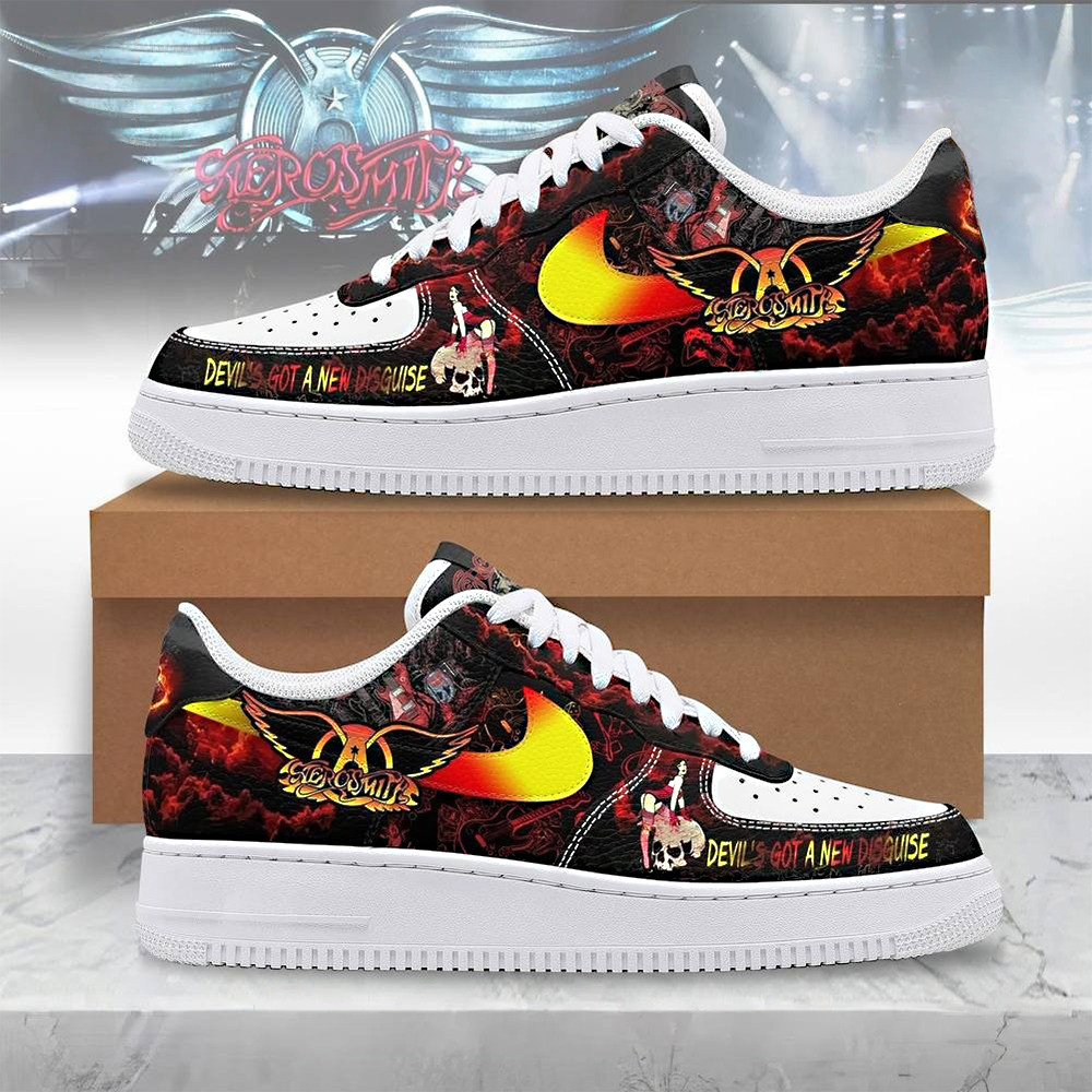 Aerosmith Devil'S Got A New Disguise Special Air Force 1 Sneaker Unique Gift For Sport Lovers