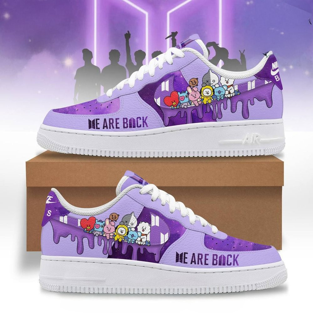 Bts We Are Back Limited Edition Air Force 1 Sneaker Bts Merch Best Gift For Fans