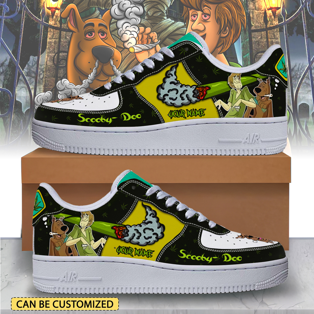 Scooby Doo Nike Air Force 1 Sneakers Shoes For Men And Women
