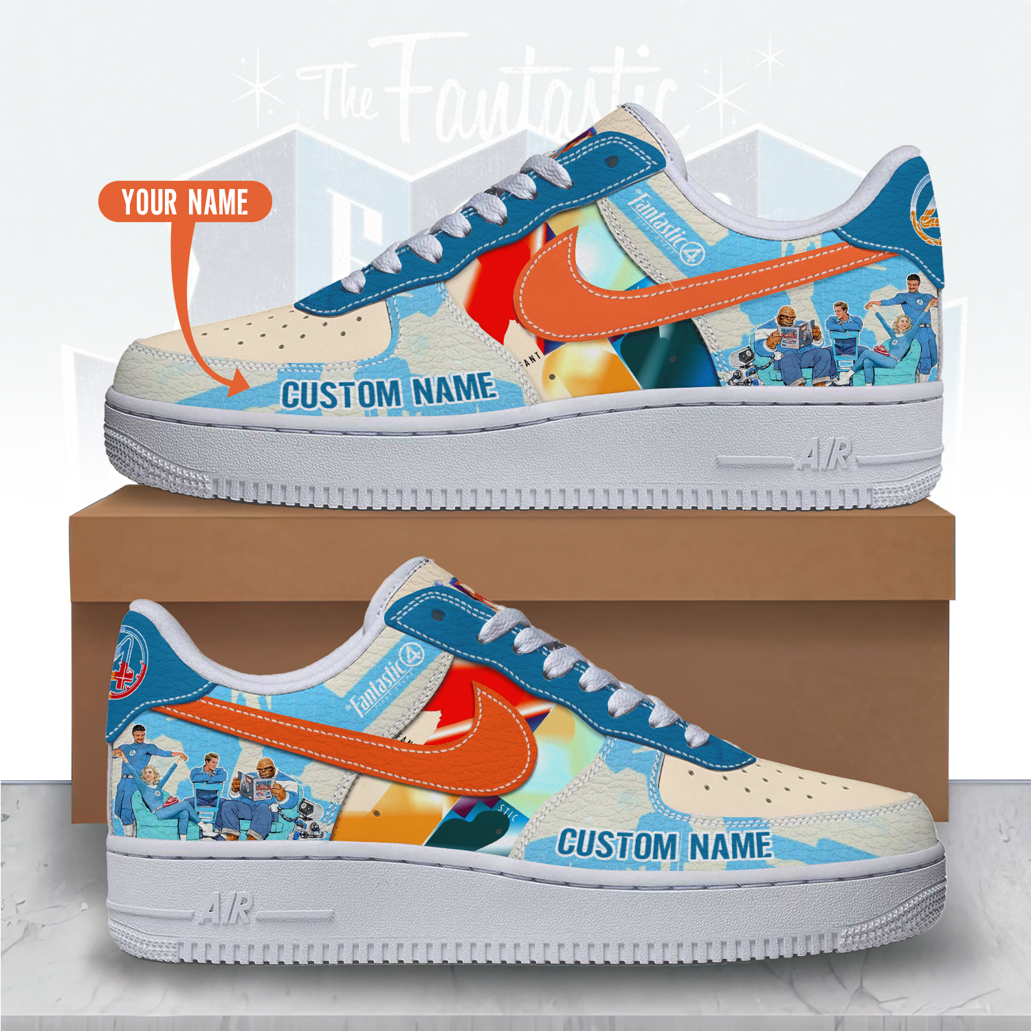 The Fantastic Four Air Low-Top Sneakers Shoes For Men And Women