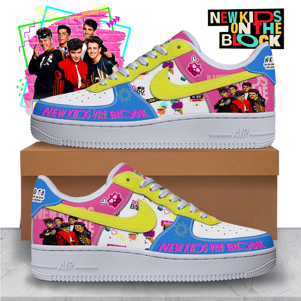 New Kids On The Block Nike Air Force 1 Sneakers Shoes For Men And Women