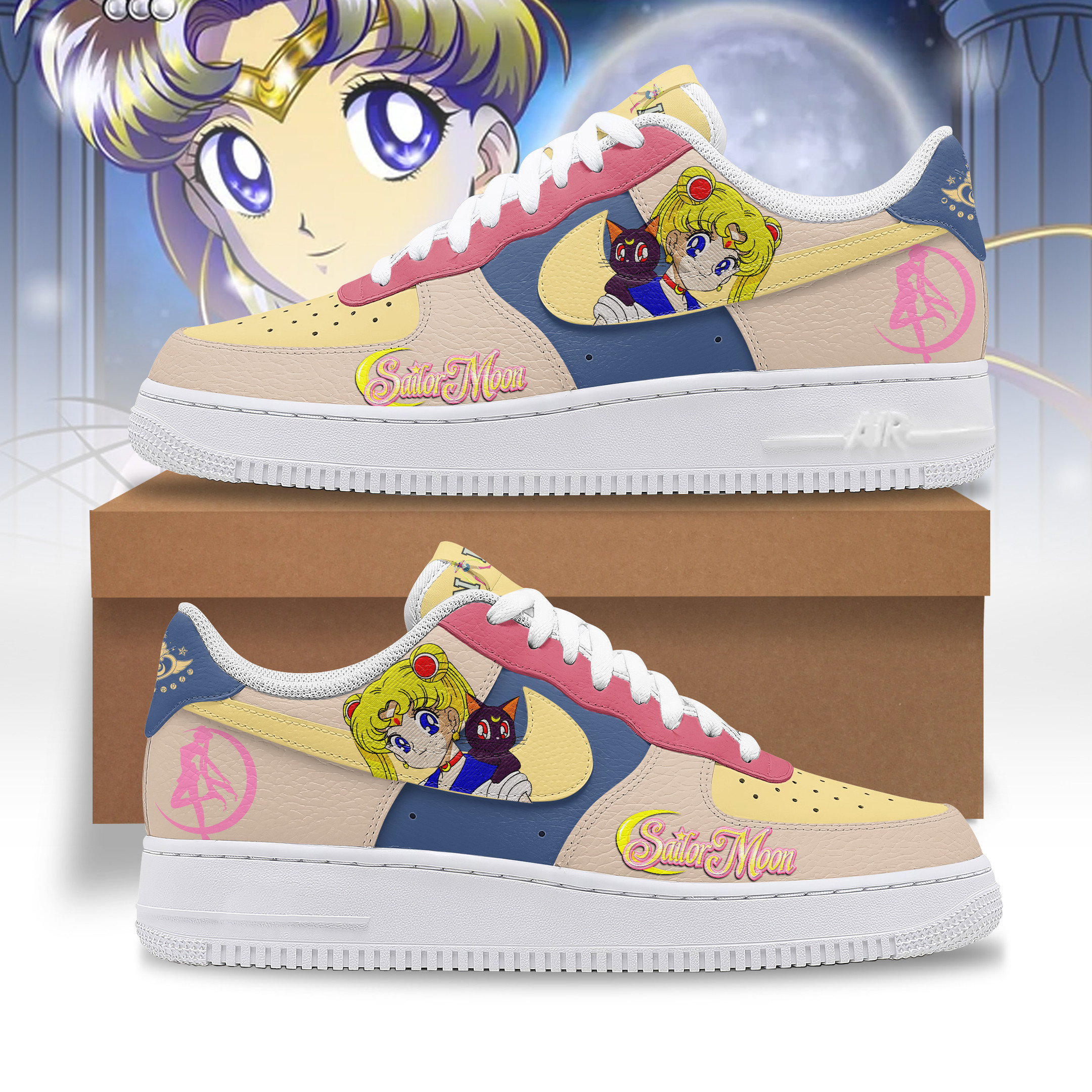 Sailor Moon Air Low-Top Sneakers Shoes For Men And Women