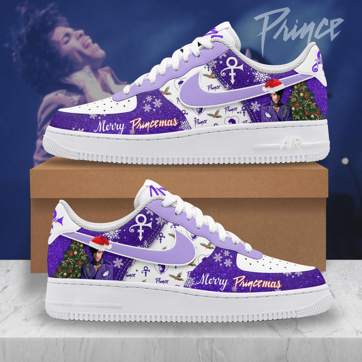 Prince Nike Air Force 1 Sneakers Shoes Merch For Men Women