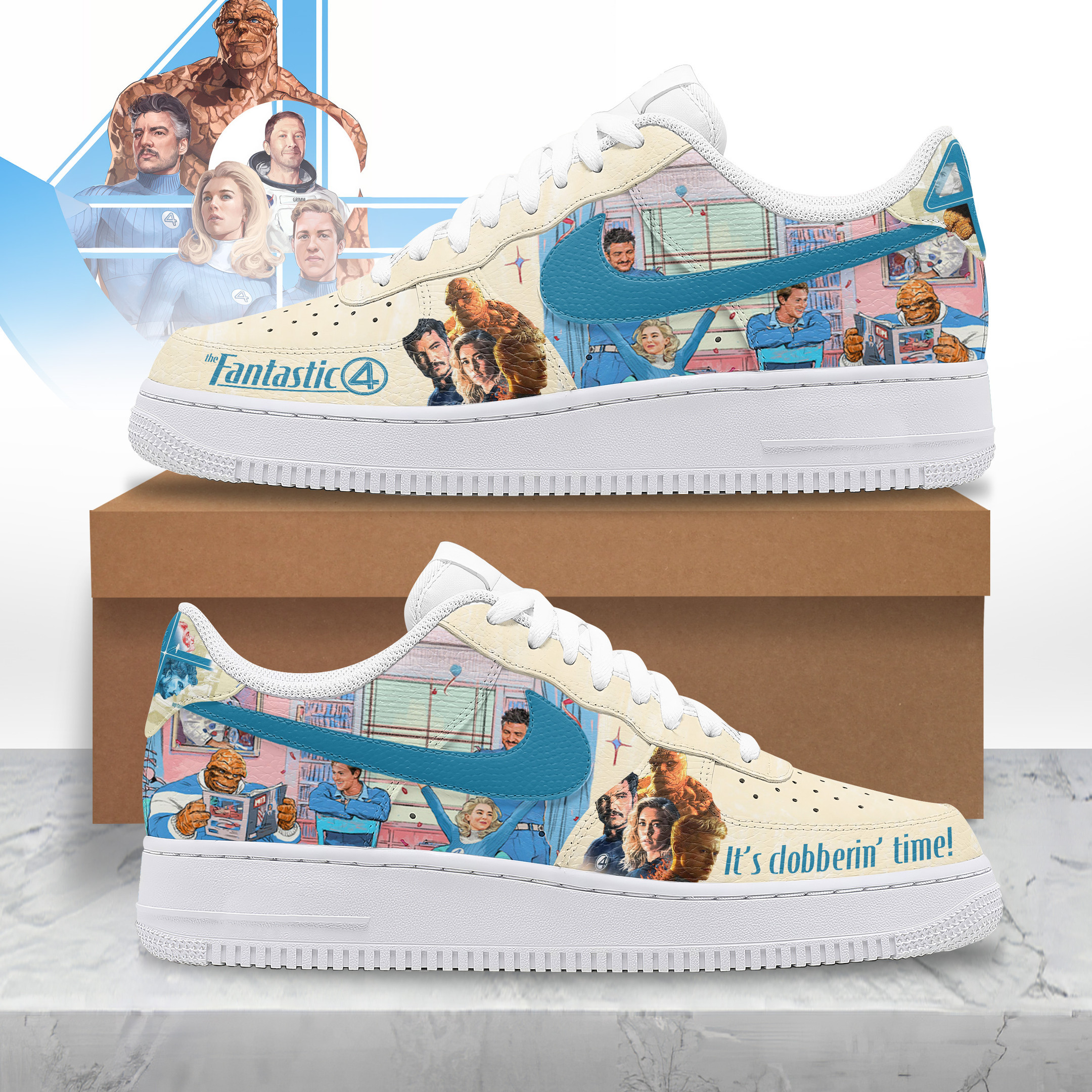 The Fantastic Four First Steps Air Low-Top Sneakers Shoes For Men And Women