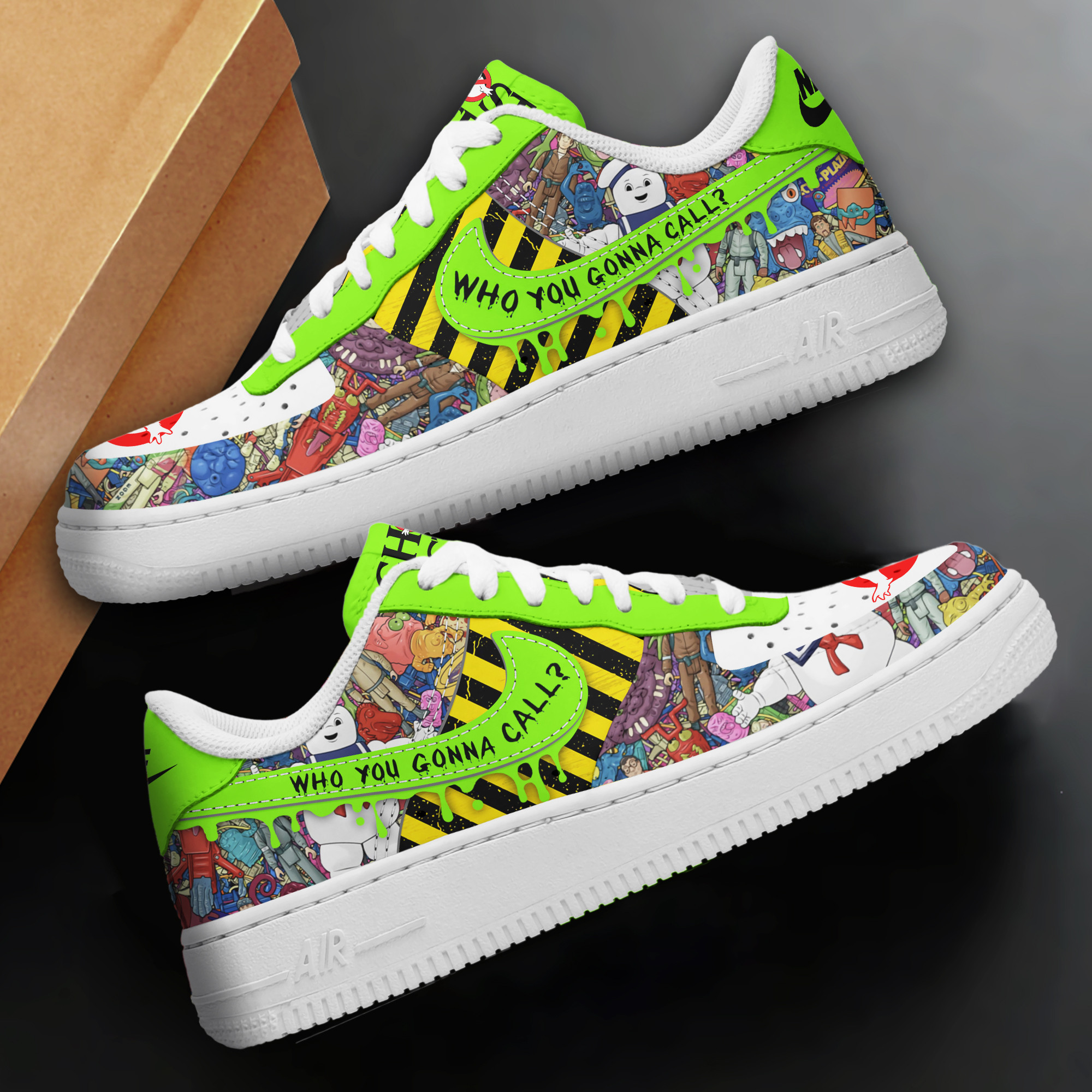 Who You Gonna Call Nike Air Force 1 Sneakers Shoes For Men And Women