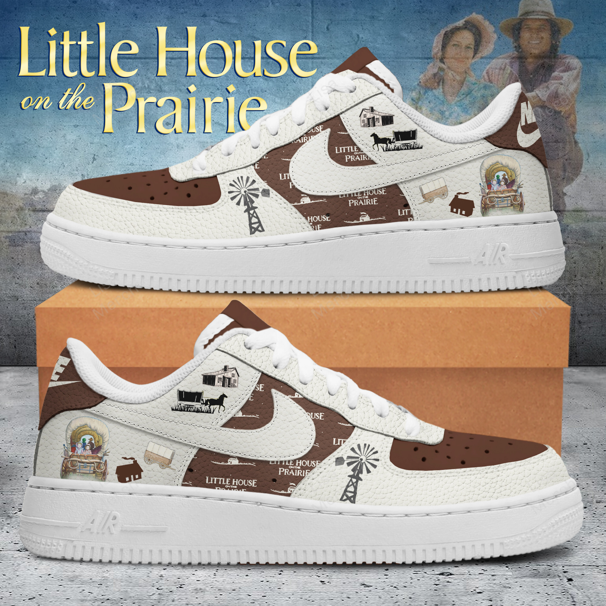 Little House On The Prairie Nike Air Force 1 Sneakers Shoes For Men And Women