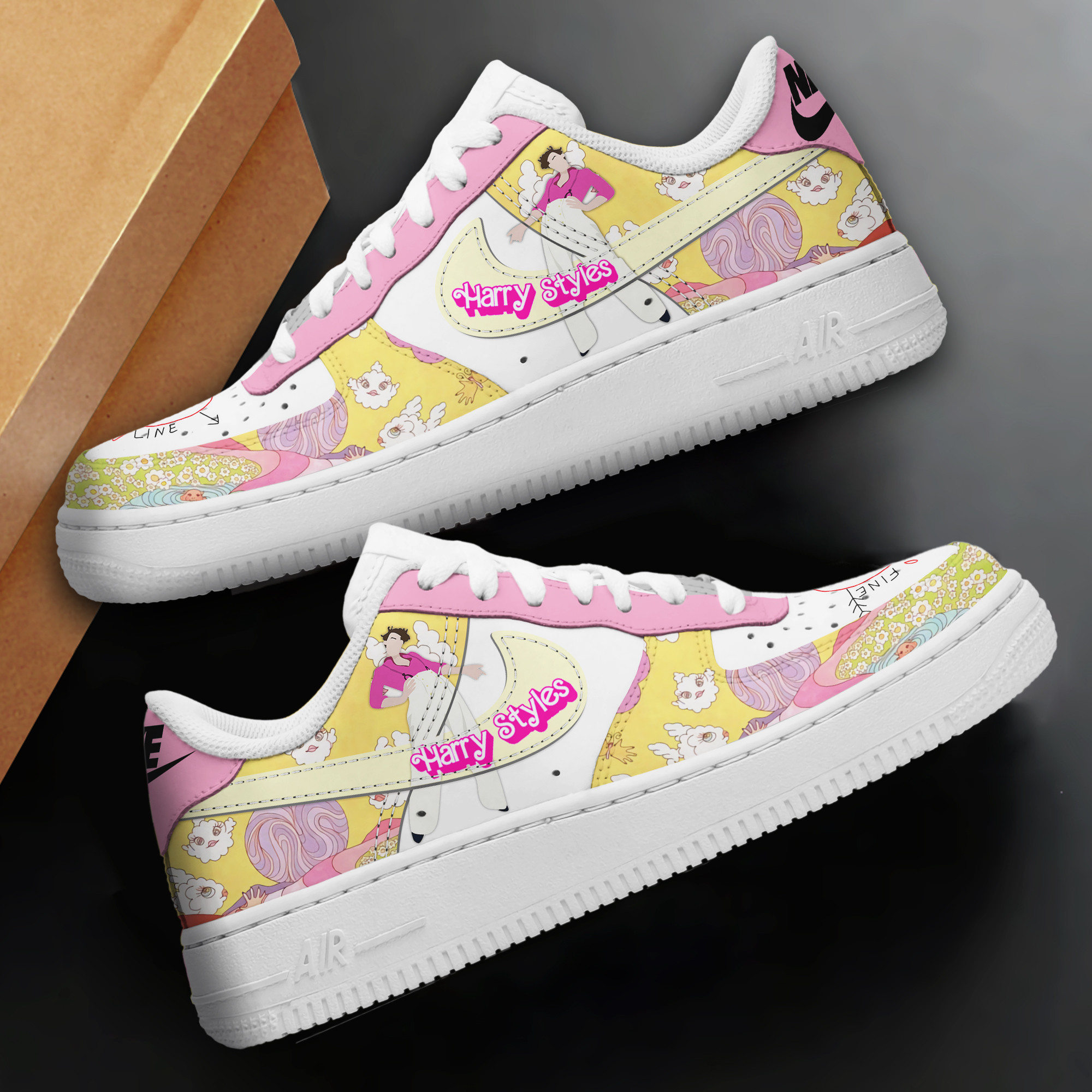 Hary Styles Nike Air Force 1 Sneakers Shoes For Men And Women