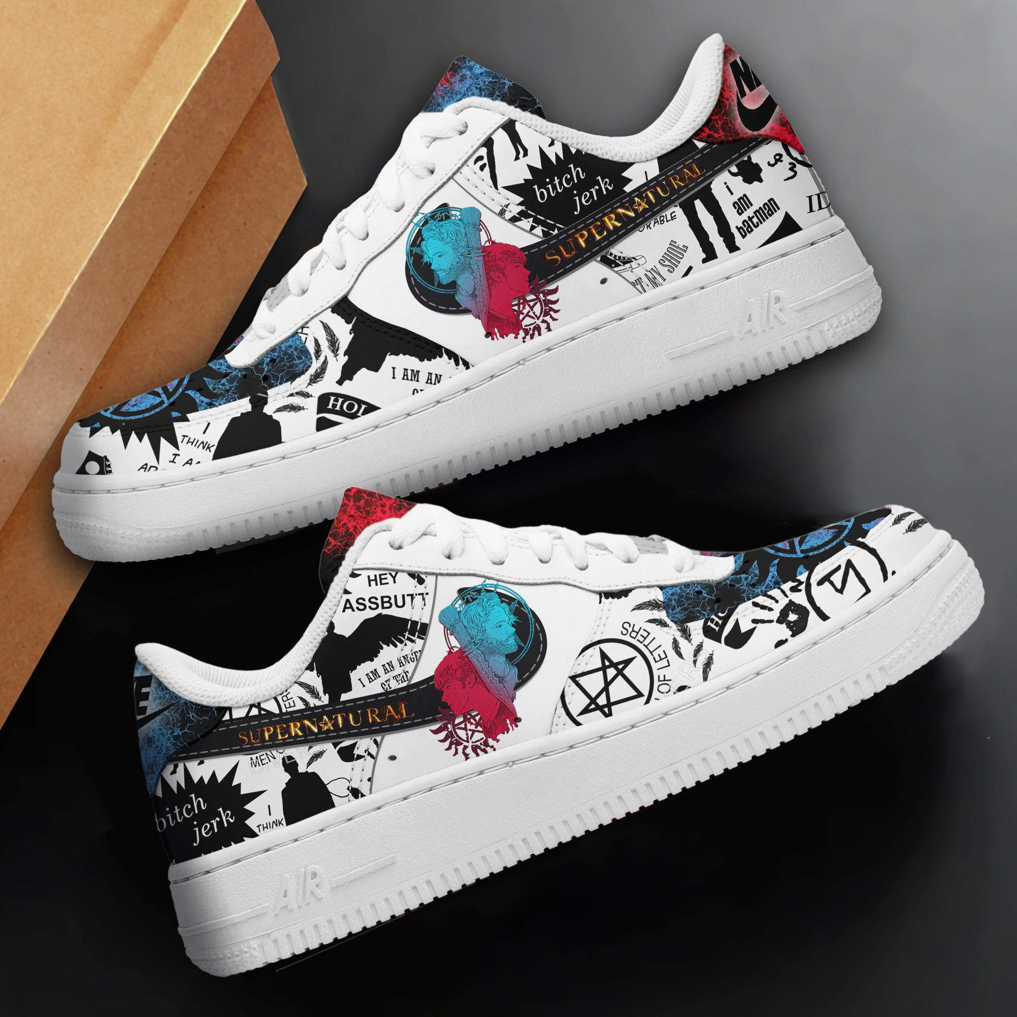 Supernatural Nike Air Force 1 Sneakers Shoes For Men Women