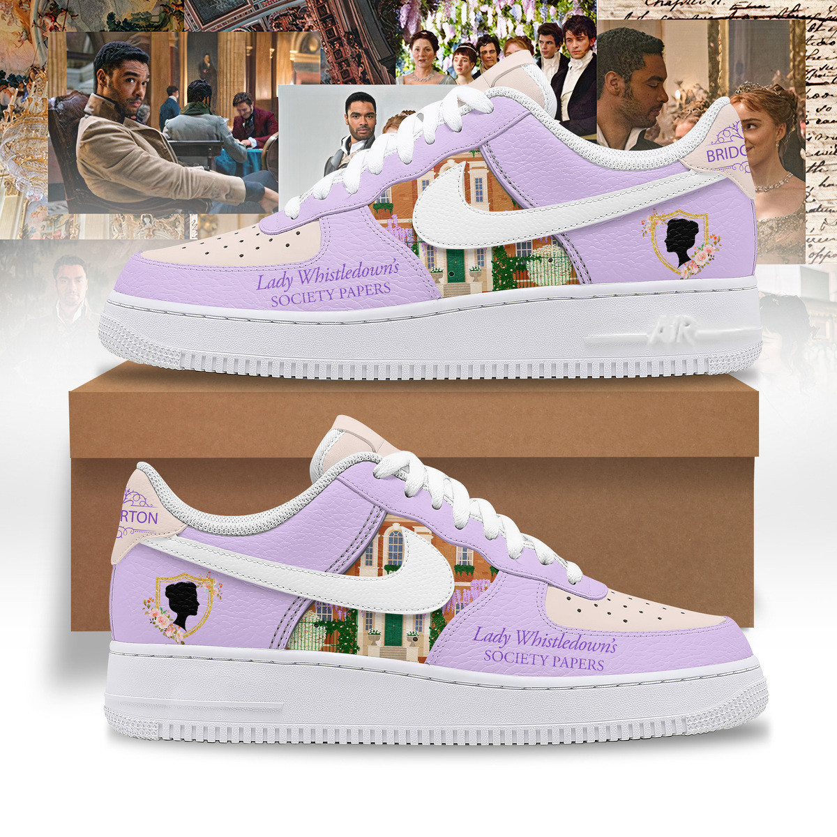 Bridgerton Movie Nike Air Force 1 Sneakers Shoes For Men Women