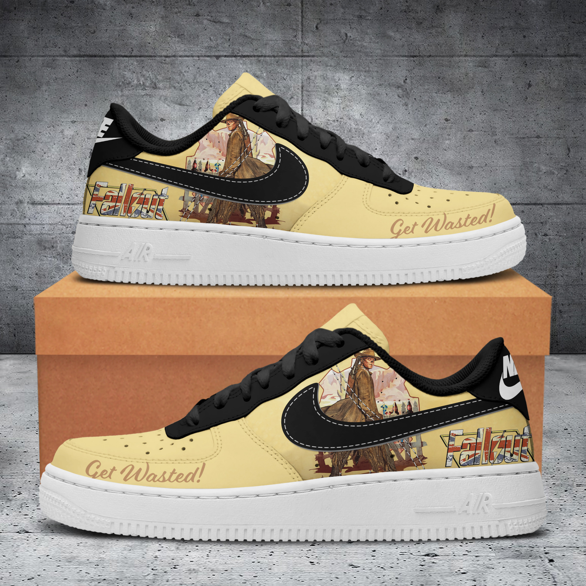 Fallout Nike Air Force 1 Sneakers For Men Women