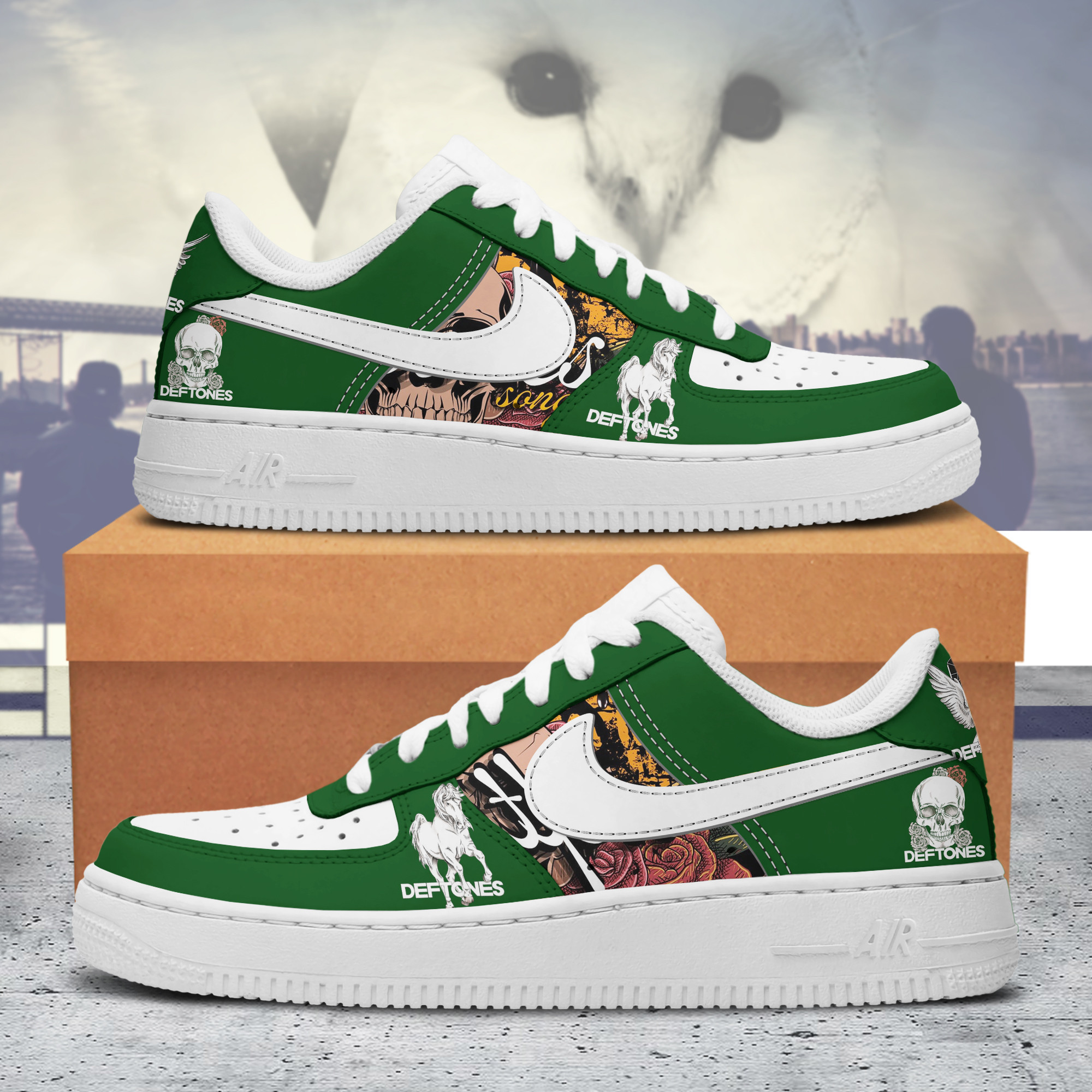 Deftones Nike Air Force 1 Sneakers Shoes For Men And Women
