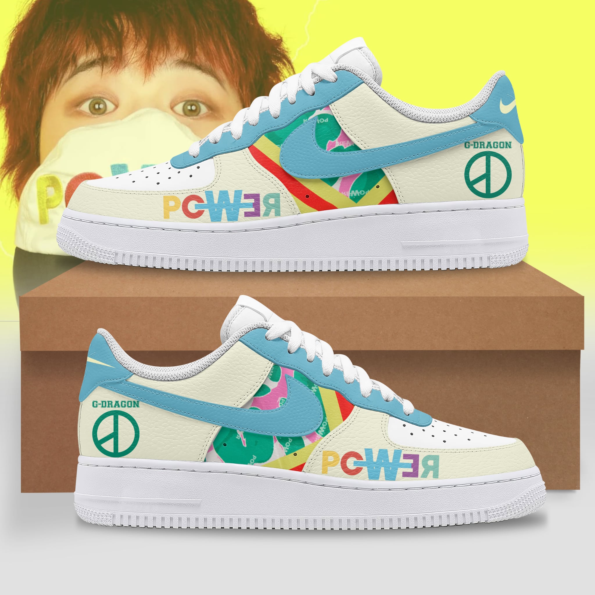 G-Dragon Air Low-Top Sneakers Shoes For Men And Women
