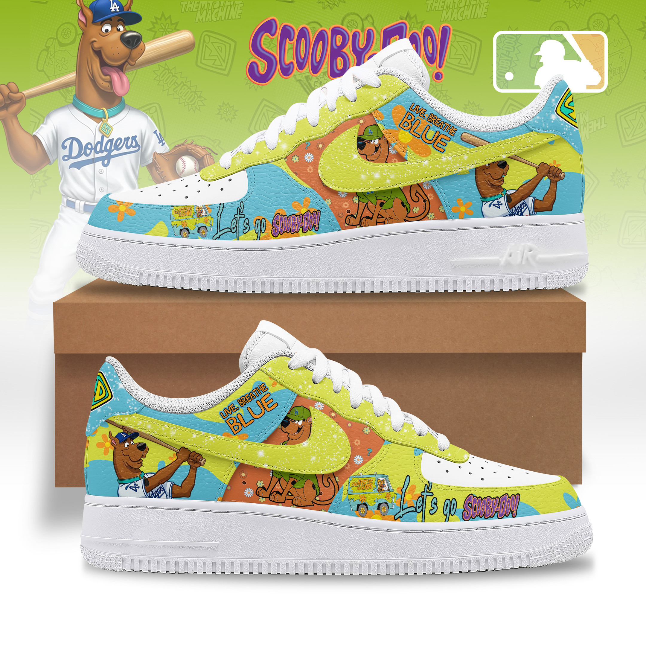 Scooby Doo Air Low-Top Sneakers Shoes Best Gift For Men And Women