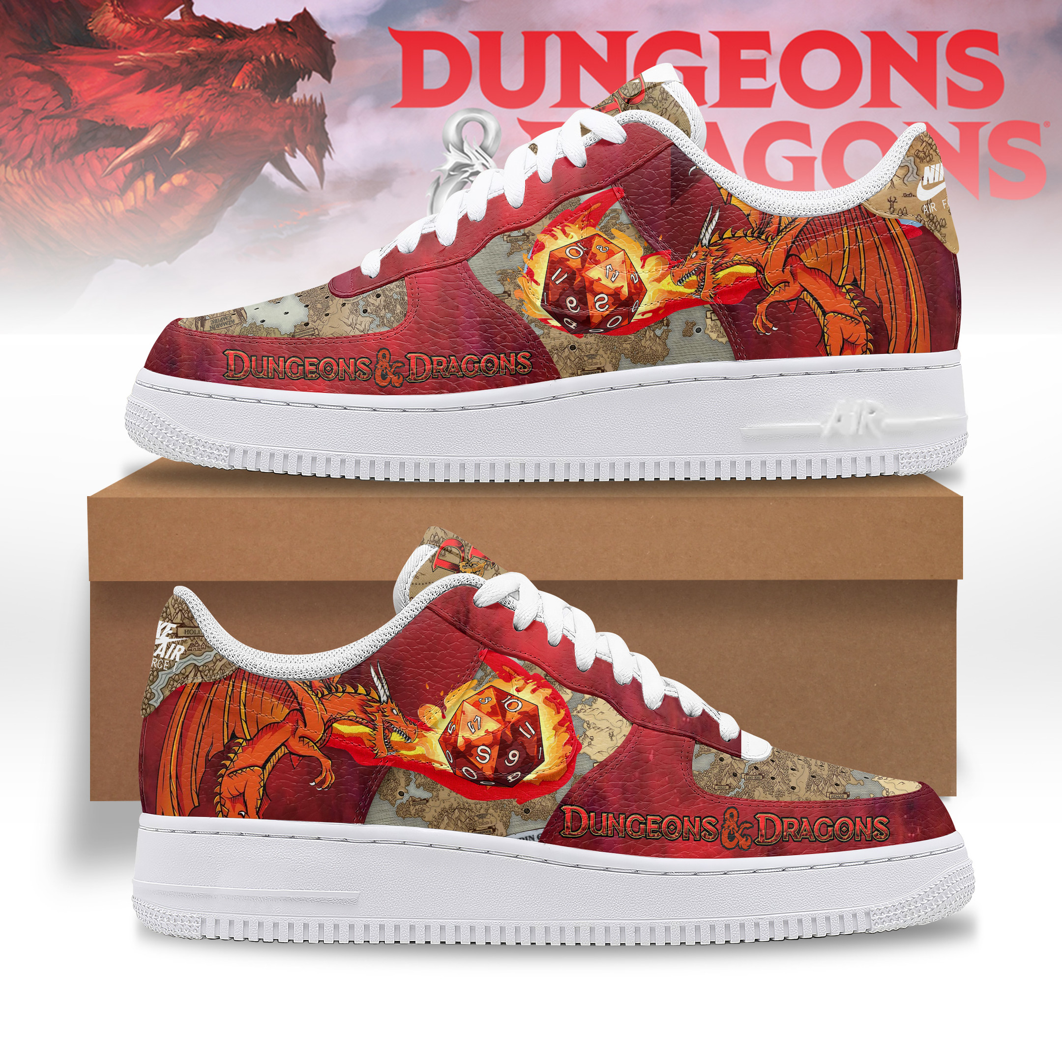 Dungeons & Dragons Air Low-Top Sneakers Shoes For Men And Women
