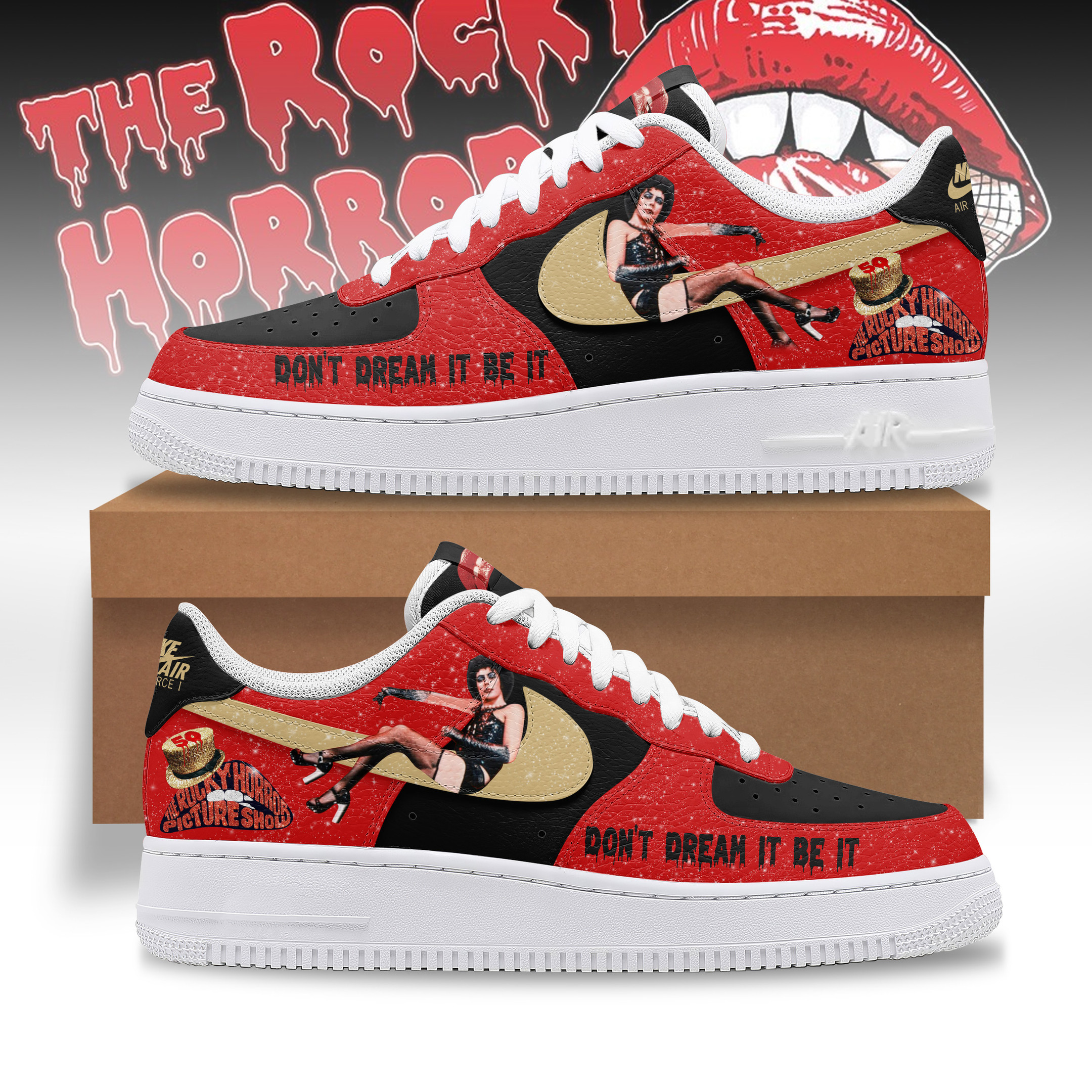 The Rocky Horror Picture Show Air Low-Top Sneakers Shoes For Men And Women