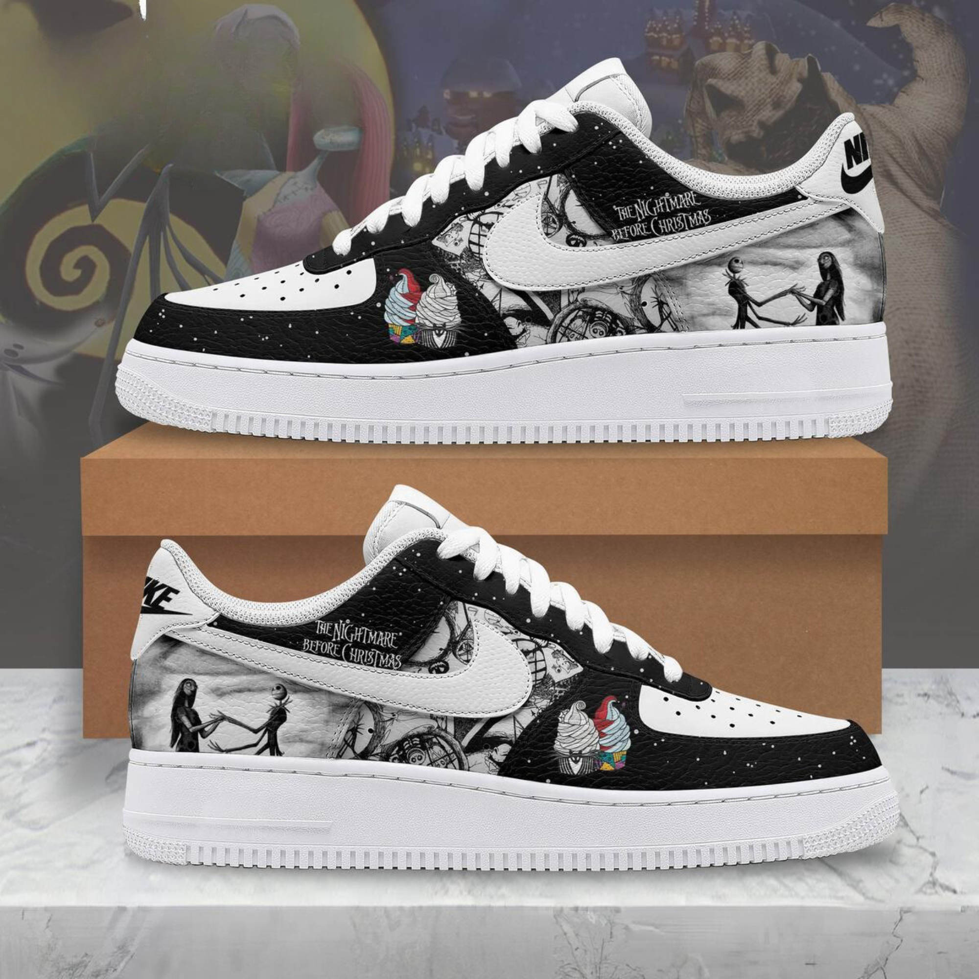 The Nightmare Before Christmas Air Low-Top Sneakers Shoes For Men Women
