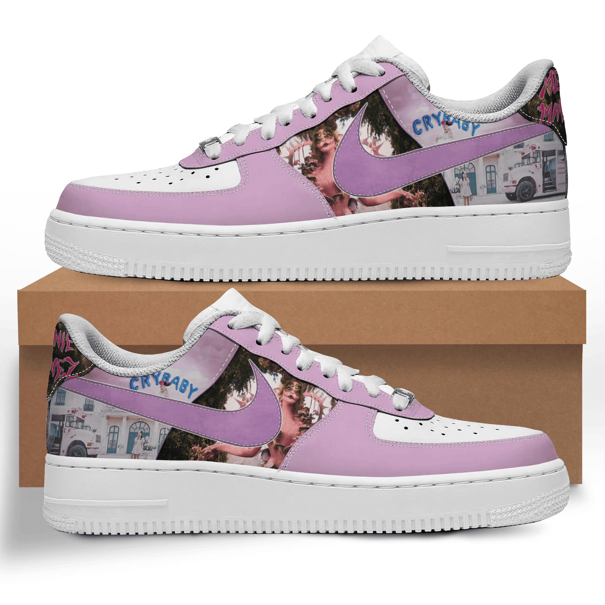 Cry Baby Nike Air Force 1 Sneakers Shoes For Men And Women